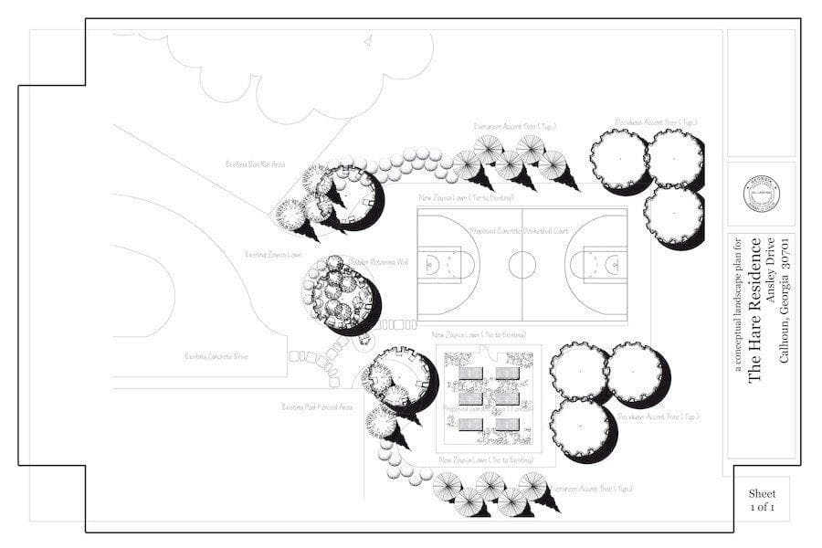 Georgia sport court and garden design OuterElements