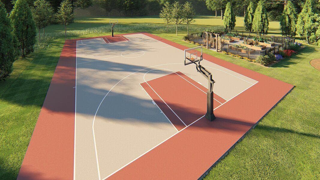 Calhoun Georgia basketball court design OuterElements